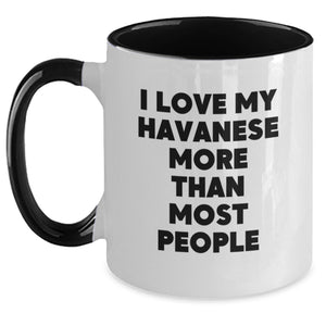Funny Havanese Dog Lover Gifts from Friends to Family - I Love My Havanese More Than Most, Unique Birthday Unique Gifts for Havanese Dog Enthusiasts - Main