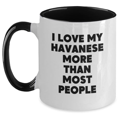 Image of Funny Havanese Dog Lover Gifts from Friends to Family - I Love My Havanese More Than Most, Unique Birthday Unique Gifts for Havanese Dog Enthusiasts - Main