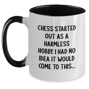 Funny Chess Quotes Gifts for Friends, Family, Coworkers - Birthday Unique Chess Two Tone Coffee Mugs, Inspirational Mug - Main
