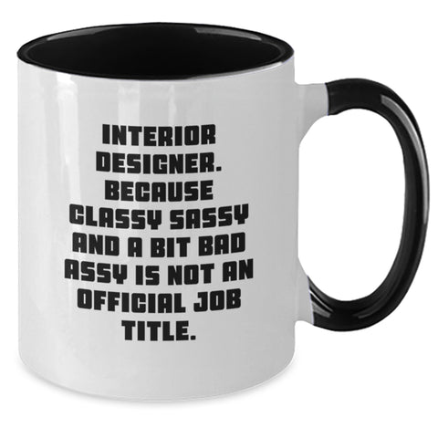 Image of Funny Interior Designer Gifts from Friends, for Interior Designer Men, Unique Christmas Unique Gifts, Two Tone Coffee Mug - Additional