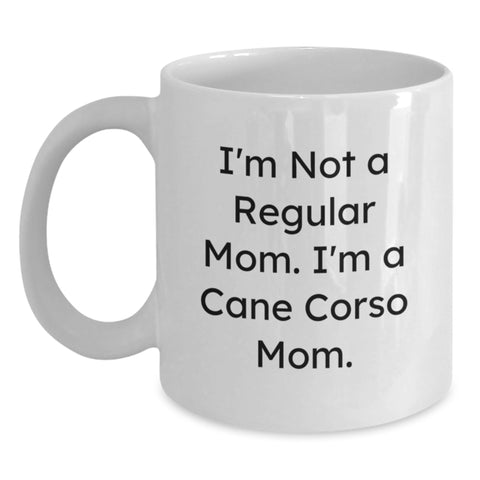 Image of Cute Cane Corso Dog Mom Gifts from Family - Funny Quote White Coffee Mug for Women, Cane Corso Dog Lover's Valentine's Unique Gifts - Main