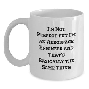 Funny Aerospace Engineer Valentine's White Coffee Mugs Gifts from Friends and Family for Men and Women Who Love Space - Main
