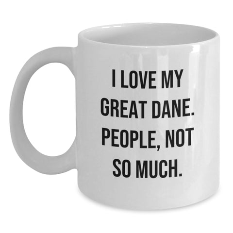 Image of Funny Great Dane Dog Lover Gifts from Friends for Birthday Unique Mugs - Main
