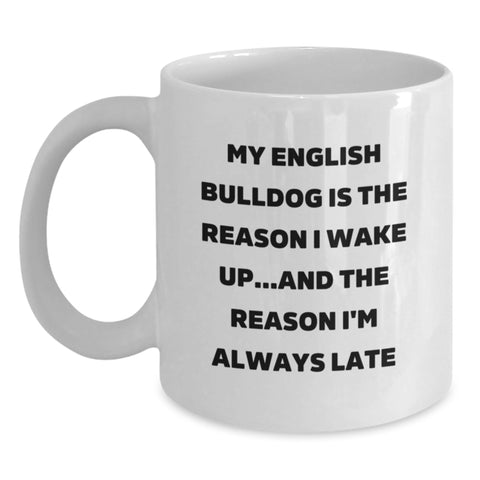 Image of Funny English Bulldog Lover Gifts from Friends to Family - Valentine's Unique Mug - Main