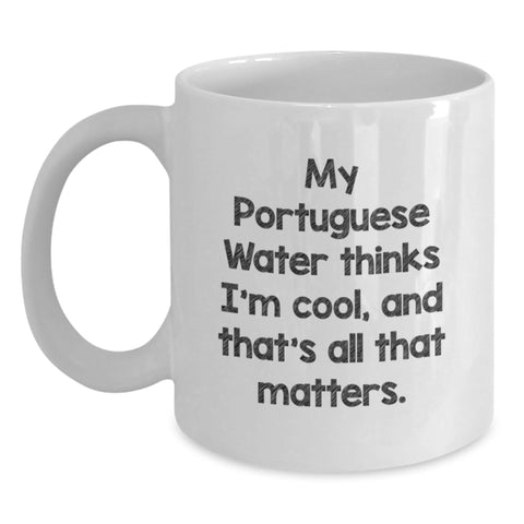 Image of Funny Portuguese Water Dog Lover Gifts for Women Men Friends Valentine's White Coffee Mugs - Main