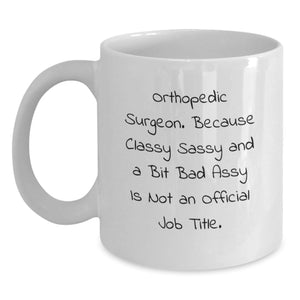 Funny Orthopedic Surgeon Gifts from Friends and Family - Christmas Unique Mugs for Women and Men - Main