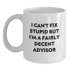 Funny Advisor Christmas White Coffee Mugs Gifts from Friends to Family - Main