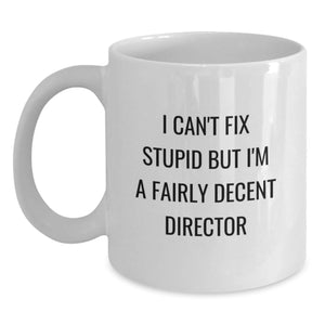Funny Director Gifts White Coffee Mugs for Friends from Women Christmas Unique Presents - Main