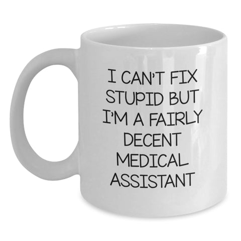 Image of Funny Medical Assistant Gifts from Family for Medical Assistants White Coffee Mug - Main