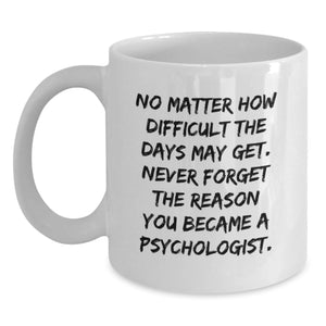 Funny Psychologist Gifts from Men to Friends and Family Inspirational White Coffee Mugs for Psychologist Christmas Unique Gifts - Main