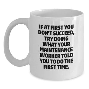 Funny Maintenance Worker Quotes Gifts from Friends, Coworkers, Family to Maintenance Worker Men, Women on Birthday Unique Gifts - Main