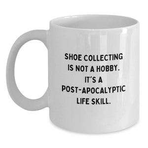 Funny Shoe Collecting Gifts from Friends and Family, White Coffee Mug for Shoe Collecting Enthusiasts, Christmas Unique Finds - Main