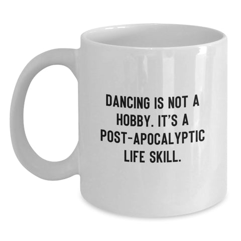 Image of Funny Dancing Gifts for Birthday Dancing Enthusiasts - Gifts from Friends - White Coffee Mug - Main