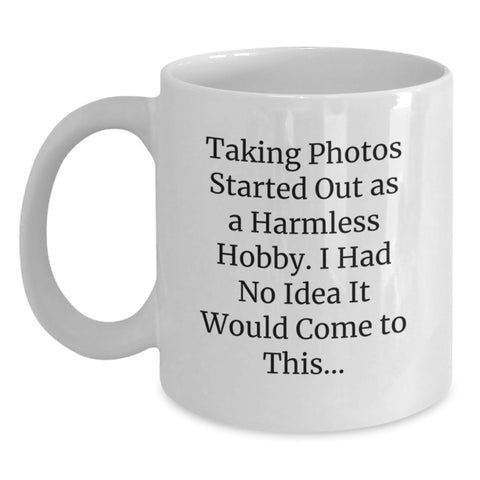 Image of Funny Taking Photos White Coffee Mugs Gifts for Mom on Mother's Day from Family - Main