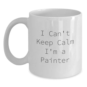 Funny Painter Quotes Gifts from Family to Graduation Day Unique White Coffee Mugs for Painter Friends - Main