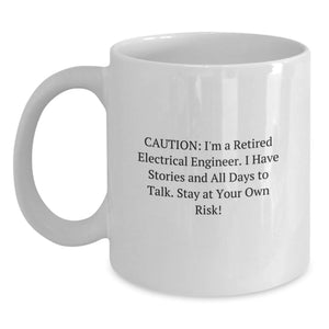 Funny Electrical Engineer Gifts for Men - White Coffee Mug - Graduation Unique Gifts from Coworkers to Electrical Engineer Friend - Main