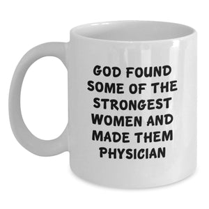 Gifts from Family for Physician Graduation, Inspirational Women Quotes White Coffee Mug, Funny Unique Graduation Gifts - Main