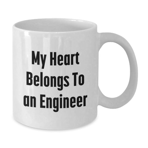 Image of Funny Engineer Gifts from Men, White Coffee Mug for Friends, Valentine's Unique - Additional