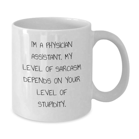 Image of Funny Physician Assistant Gifts for Men, Women Friends Coworkers from Daughter Son, Physician Assistant White Coffee Mug, Christmas Unique Gifts - Additional