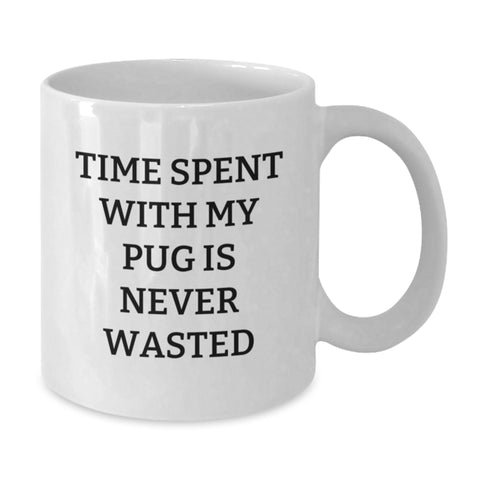 Image of Pug Dog Lovers White Coffee Mug Gift from Friends for Valentine's - Additional