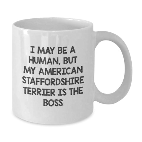 Image of American Staffordshire Terrier Dog Lover Gifts from Men Funny White Coffee Mug Birthday Unique - Additional