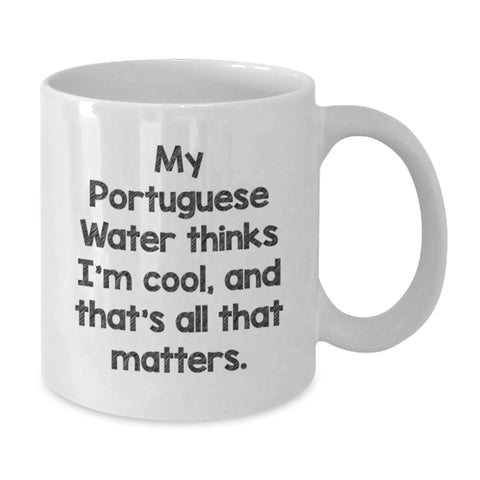 Image of Funny Portuguese Water Dog Lover Gifts for Women Men Friends Valentine's White Coffee Mugs - Additional