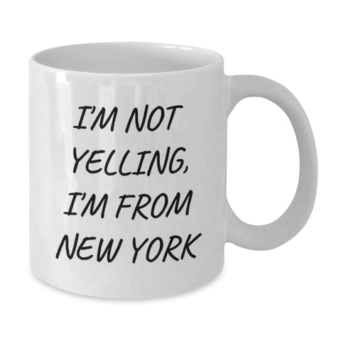 Image of Funny New York White Coffee Mugs Gifts from Men for Friends and Family Valentine's Unique - Additional