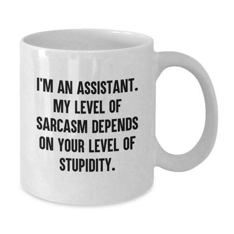Image of Funny Assistant Sarcasm Gifts from Friends for Assistants - White Coffee Mug, 11oz or 15oz, Birthday Unique Gifts - Additional
