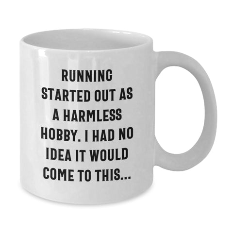 Image of Funny Quote Running Gifts for Mom - White Coffee Mug, Perfect for Running Enthusiast Women - Mother's Day Unique Gifts from Daughter - Additional