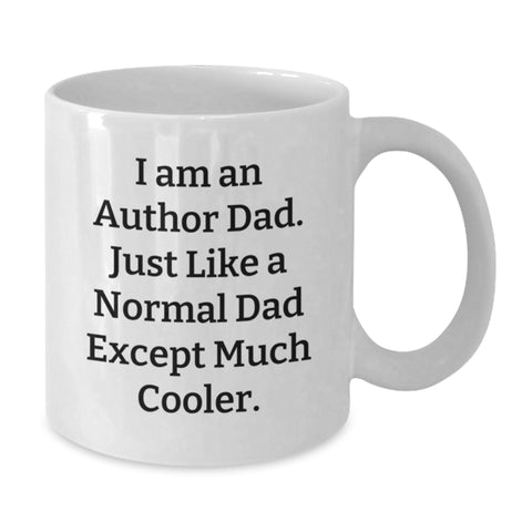Image of Author Dad Gifts from Men to Family - Funny Christmas Unique Mugs for Author Friends - Additional