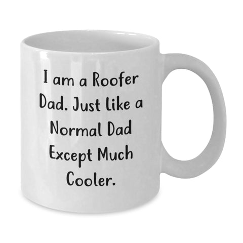 Image of Funny Roofer Gifts from Dad, White Coffee Mug for Mom, Unique Mother's Day Present Idea - Additional