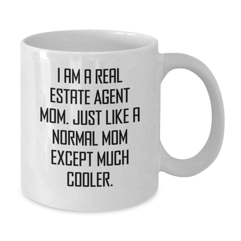 Image of Funny Real Estate Agent Mom Gifts from Men - Unique White Coffee Mug for Real Estate Agent Women on Mother's Day - Additional