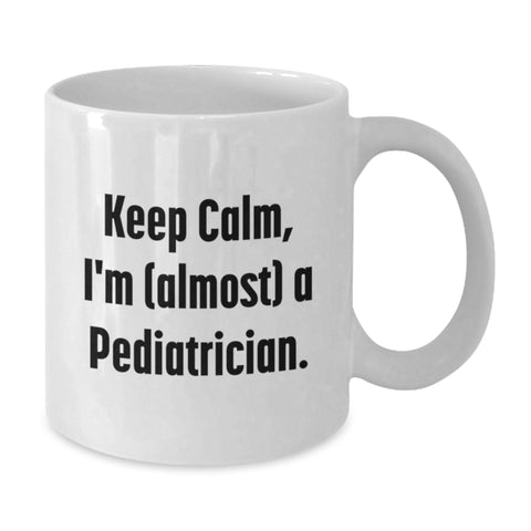 Image of Funny White Coffee Mugs for Pediatrician Friends and Family Unique Gifts from Men and Women on Graduation Day - Additional