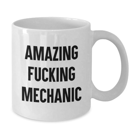 Image of Funny Mechanic White Coffee Mug Gifts from Friends for Graduation Unique Presents - Additional