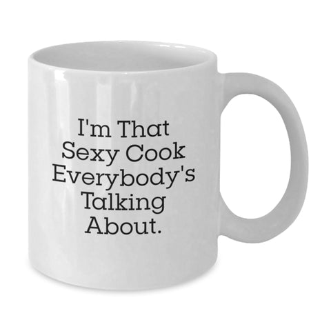 Image of Funny Cook White Coffee Mugs Funny Quotes Gifts for Men Women Friends Family from You - Additional