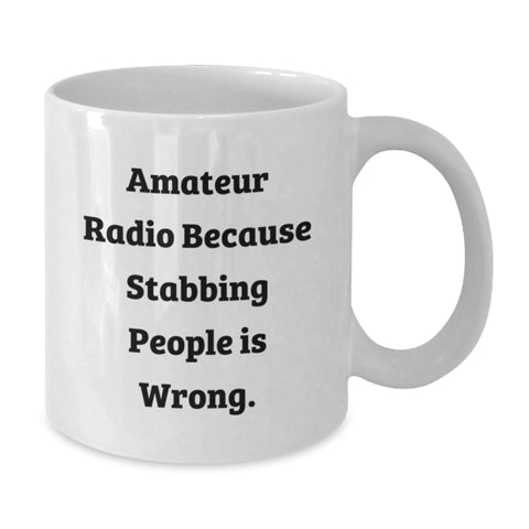 Image of Amateur Radio Gifts for Friends, Family, and Coworkers - White Coffee Mug - Funny Quote - Graduation Unique Gifts from Men and Women - Additional
