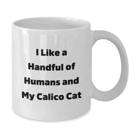 Image of Calico Cat Lover Gifts from Friends for Graduation Unique Ideas Funny White Coffee Mug - Additional