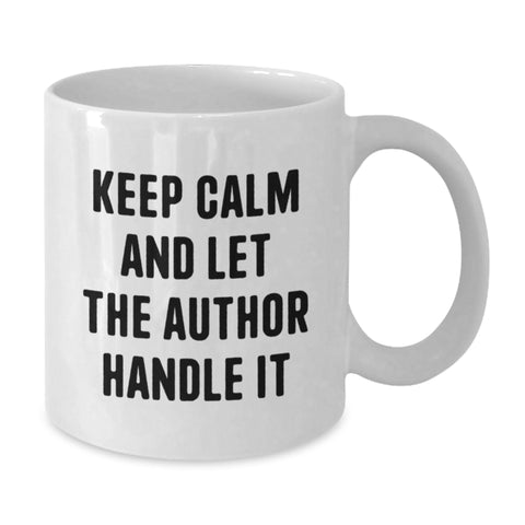 Image of Funny Author White Coffee Mugs Gifts from Men to Author Friends for Graduation Unique Ideas - Additional