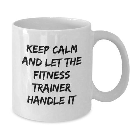 Image of Funny Fitness Trainer Gifts from Friends to Men, White Coffee Mug for Graduation Unique Gifts - Additional