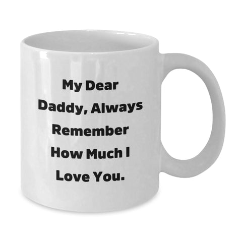 Image of Funny Daddy White Coffee Mugs Gifts from Family Members for Christmas Unique Presents - Additional