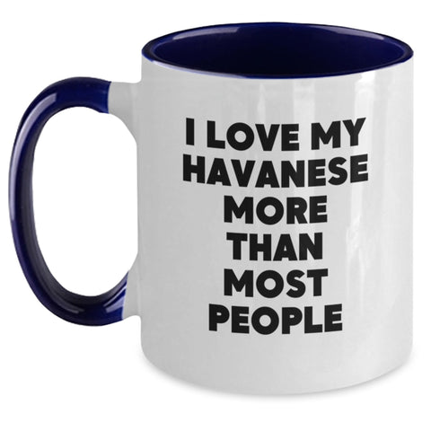 Image of Funny Havanese Dog Lover Gifts from Friends to Family - I Love My Havanese More Than Most, Unique Birthday Unique Gifts for Havanese Dog Enthusiasts - Main