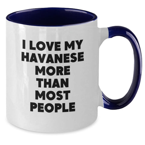 Image of Funny Havanese Dog Lover Gifts from Friends to Family - I Love My Havanese More Than Most, Unique Birthday Unique Gifts for Havanese Dog Enthusiasts - Additional