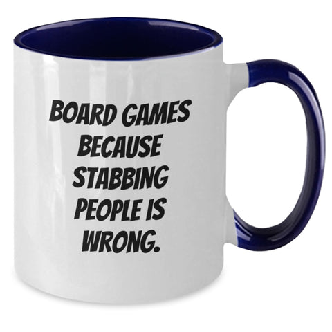 Image of Funny Board Games Gifts from Friends for Board Games Enthusiasts, Gifts for Graduation Unique Two Tone Coffee Mugs, Black and White, Red and White, Navy and White, Pink and White - Additional