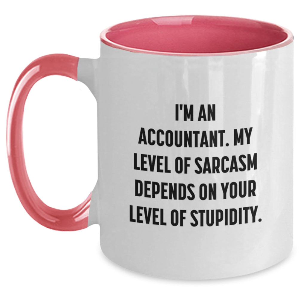 Fun Accountant Gifts from Men to Friends and Family - Sassy Two Tone Coffee Mug for Birthday - Main