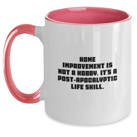 Image of Funny Home Improvement Two Tone Coffee Mugs Gifts from Friends for Home Improvement Enthusiasts on Birthday Unique Presents - Main