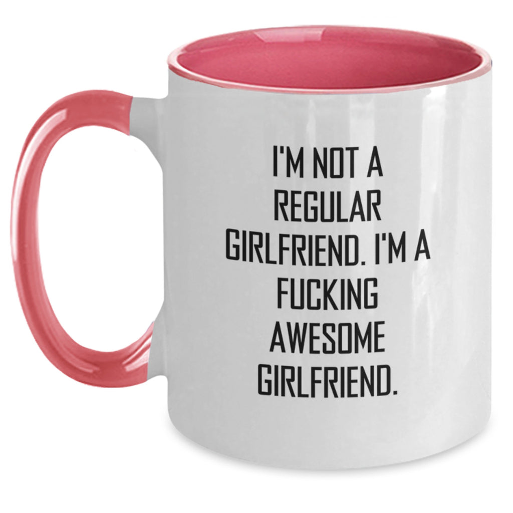 Funny Sweetheart Gifts - 'I'm Not A Regular Sweetheart' Two Tone Coffee Mug for Graduation from Friends, Funny Women Gifts, and More - Main
