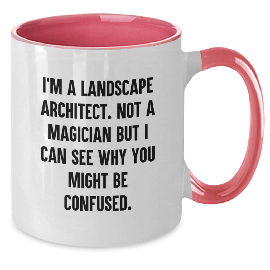 Funny Landscape Architect Gifts for Him, Unique Two Tone Coffee Mugs with Inspirational Quote, Valentine's Unique Gifts from Friends, Coworkers, or Family to Landscape Architect Man - Additional