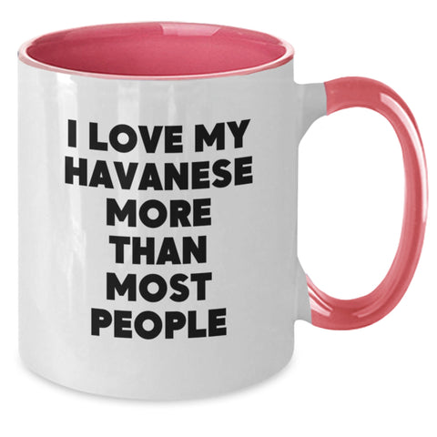 Image of Funny Havanese Dog Lover Gifts from Friends to Family - I Love My Havanese More Than Most, Unique Birthday Unique Gifts for Havanese Dog Enthusiasts - Additional