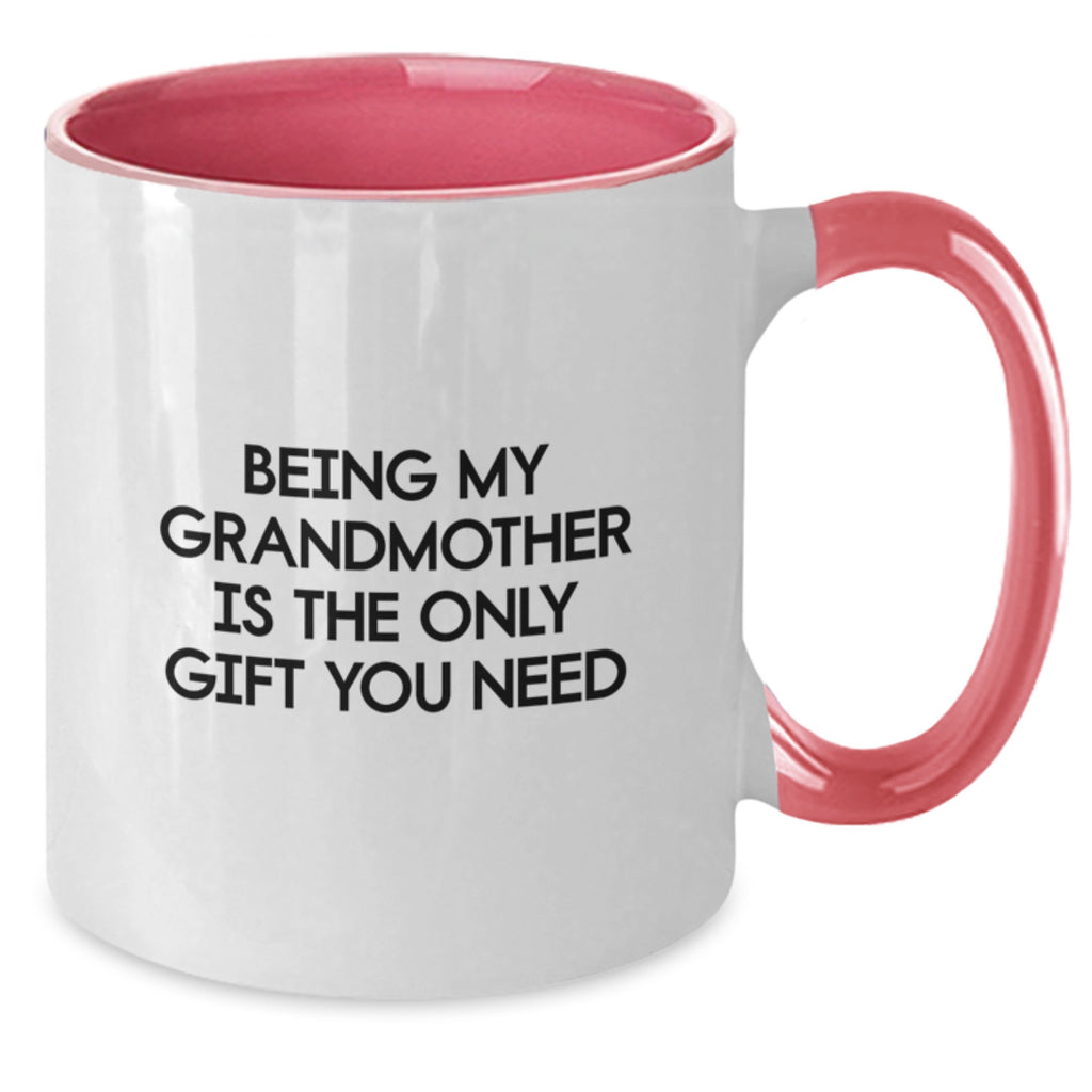 Grandmother Love Funny Quote Two Tone Coffee Mug Gifts from Family for Grandmother Christmas Unique Gift - Additional