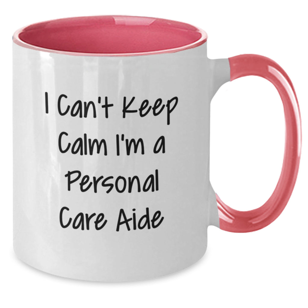 Gifts for Personal Care Aide, Funny Two Tone Coffee Mugs - Personal Care Aide Gifts from Friends for Graduation - Additional